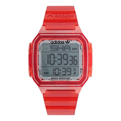 Adidas röd hartsklocka