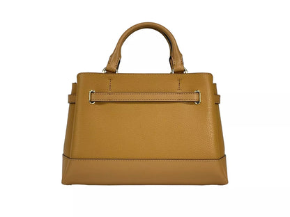 Michael Kors Reed Liten Läderväska med Bälte Axelremsväska Brun