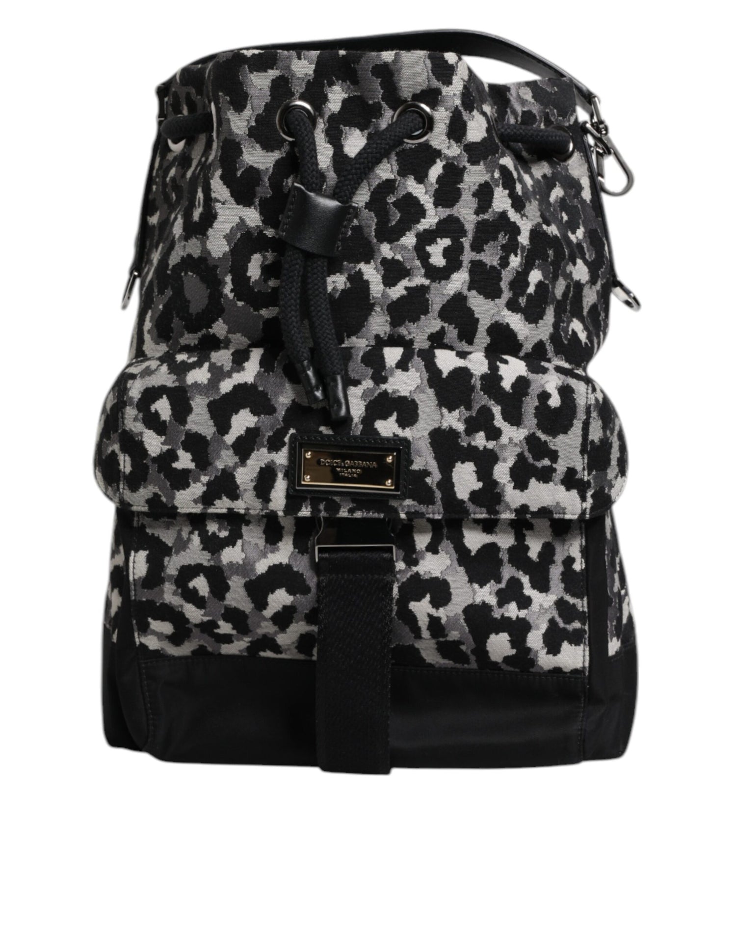 Dolce &amp;amp; Gabbana Multicolor Leopard Jacquard Hobo Crossbody Borse Bag