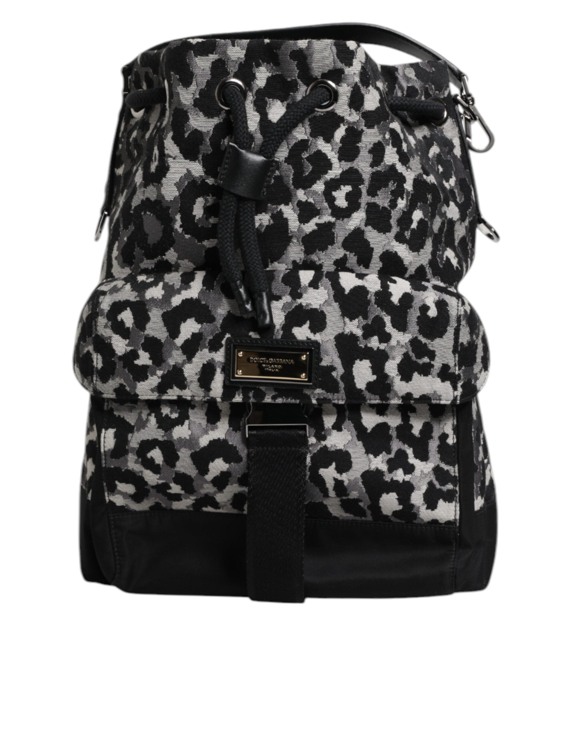 Dolce &amp;amp; Gabbana Multicolor Leopard Jacquard Hobo Crossbody Borse Bag