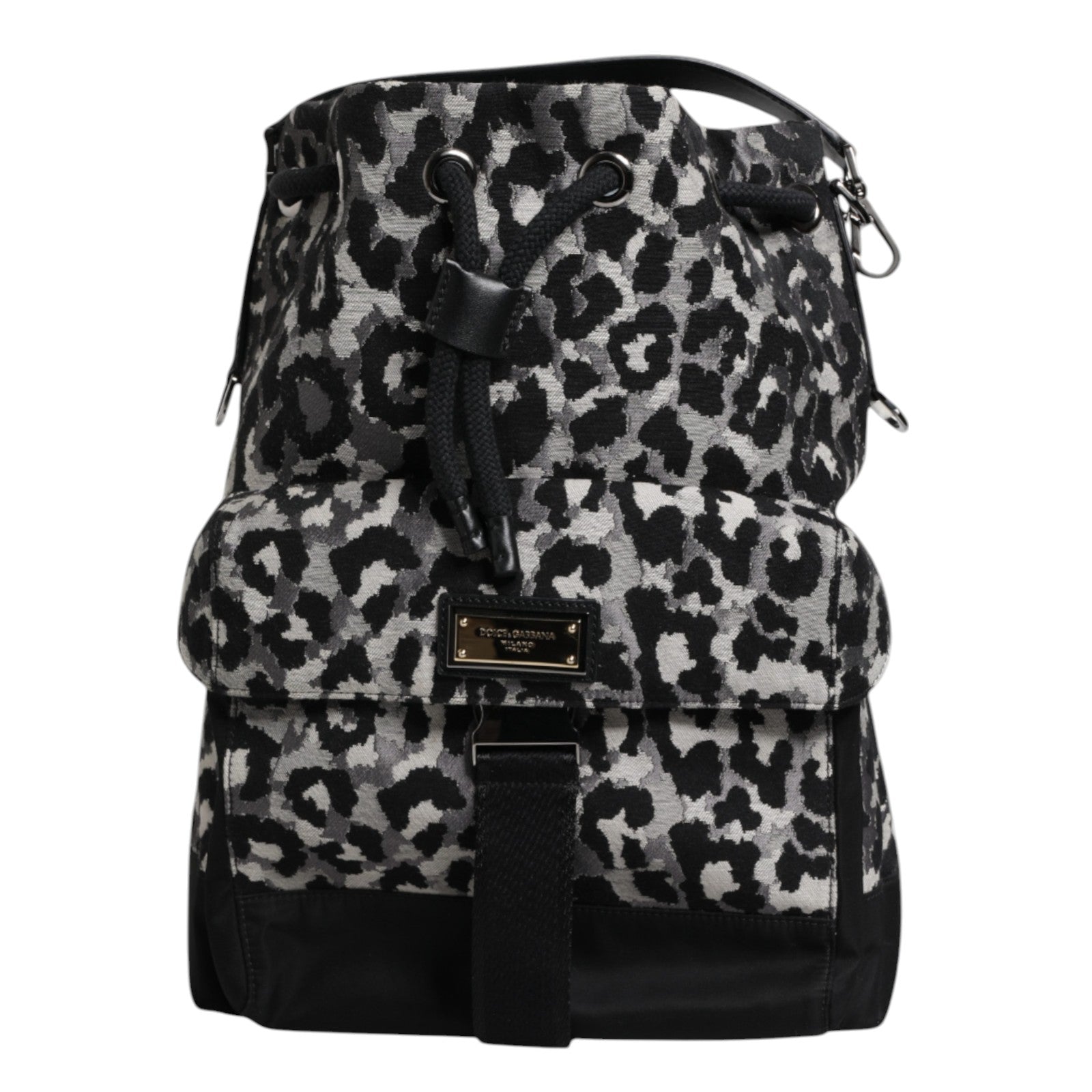 Dolce &amp;amp; Gabbana Multicolor Leopard Jacquard Hobo Crossbody Borse Bag