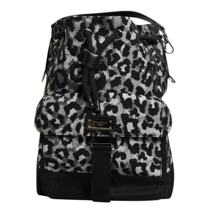 Dolce &amp;amp; Gabbana Multicolor Leopard Jacquard Hobo Crossbody Borse Bag