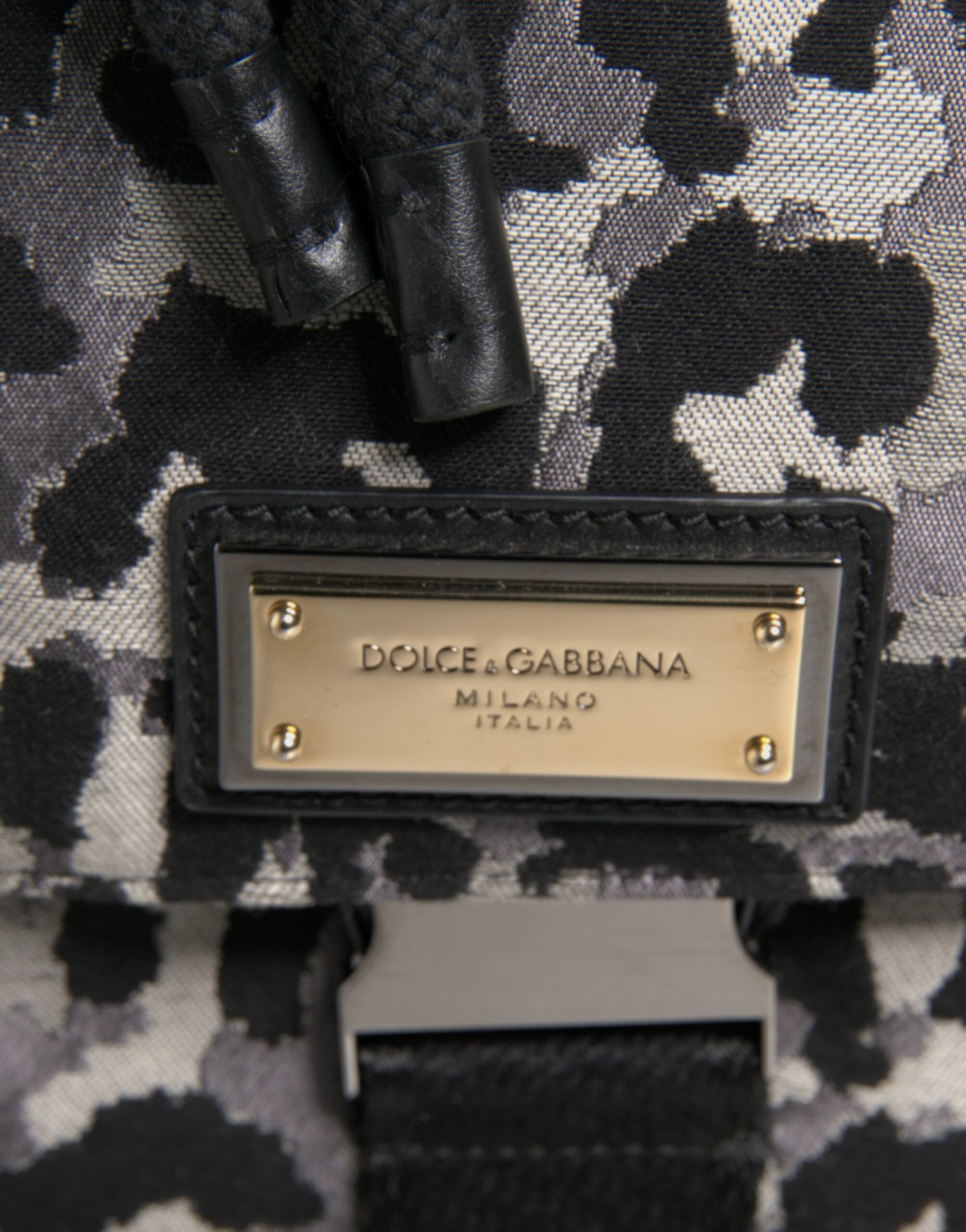 Dolce &amp;amp; Gabbana Multicolor Leopard Jacquard Hobo Crossbody Borse Bag