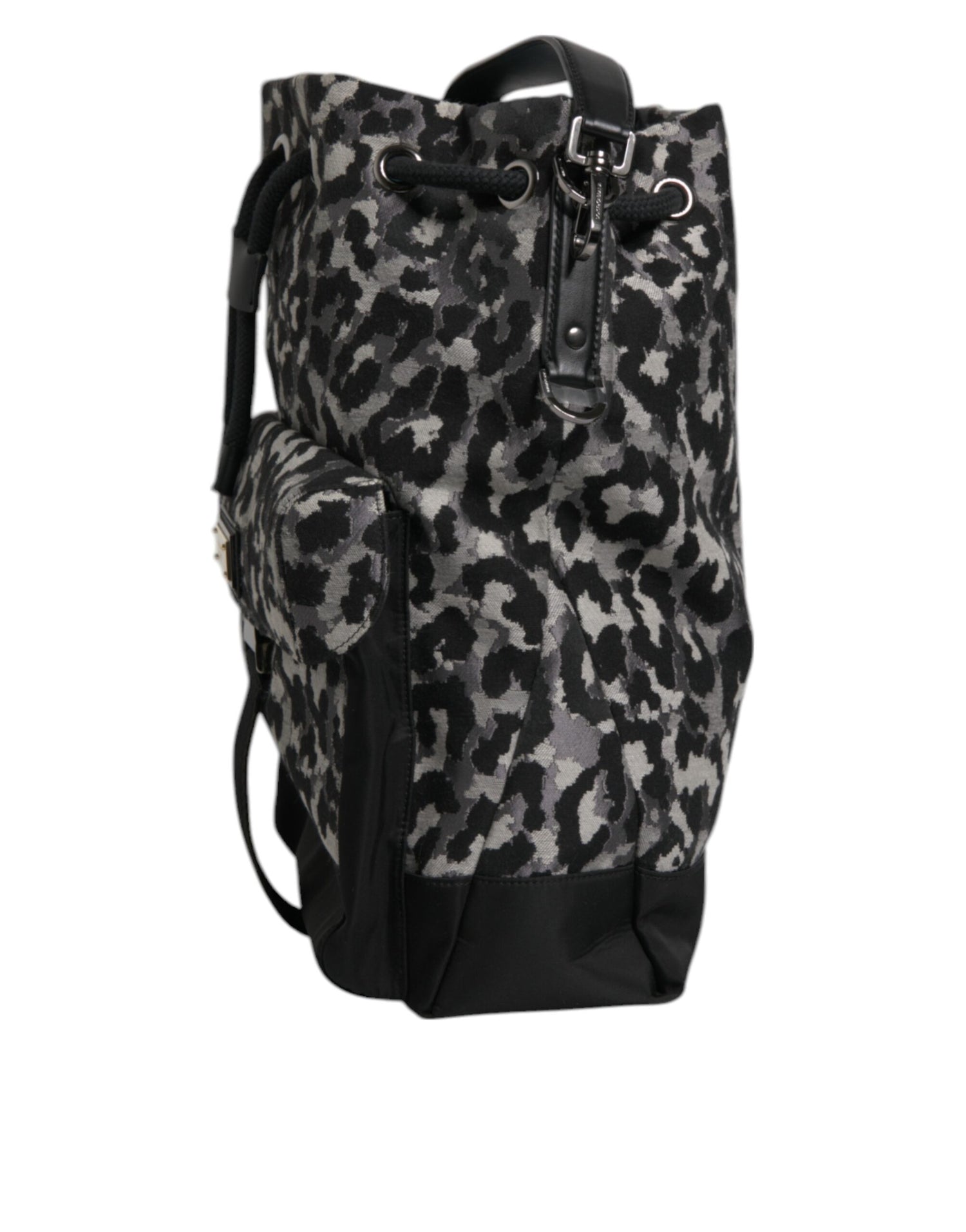 Dolce &amp;amp; Gabbana Multicolor Leopard Jacquard Hobo Crossbody Borse Bag