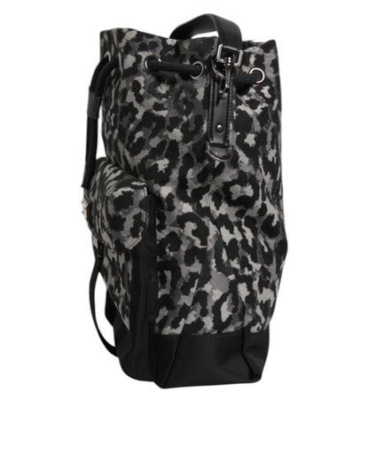 Dolce &amp;amp; Gabbana Multicolor Leopard Jacquard Hobo Crossbody Borse Bag