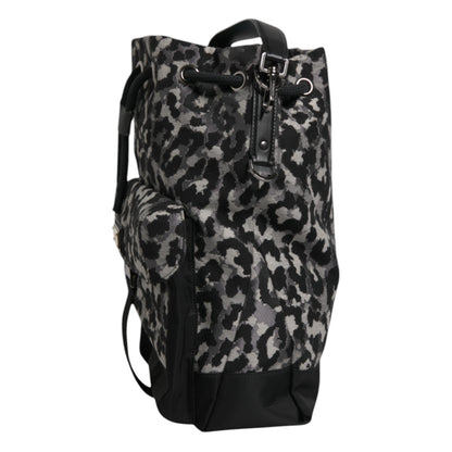 Dolce &amp;amp; Gabbana Multicolor Leopard Jacquard Hobo Crossbody Borse Bag