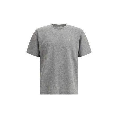 Saint Laurent grå bomulls-t-shirt i överdimensionerad storlek