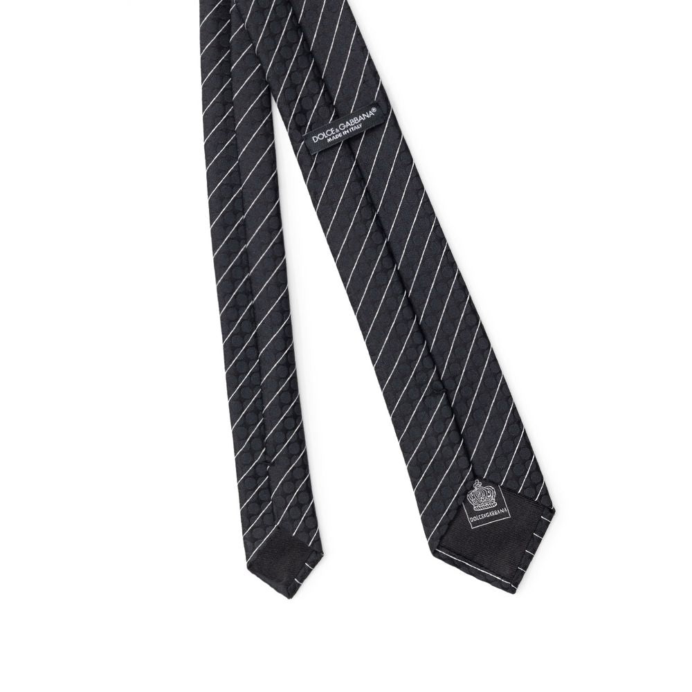 Dolce &amp;amp; Gabbana Svarta Polyester Slipsar &amp;amp; Fluga