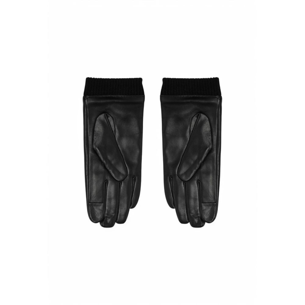 Calvin Klein svart läderhandske