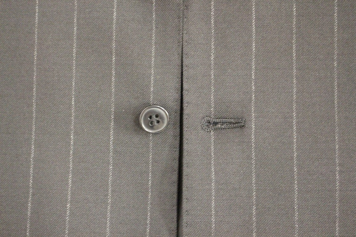Dolce &amp;amp; Gabbana Svart randig ullväst med logotyp