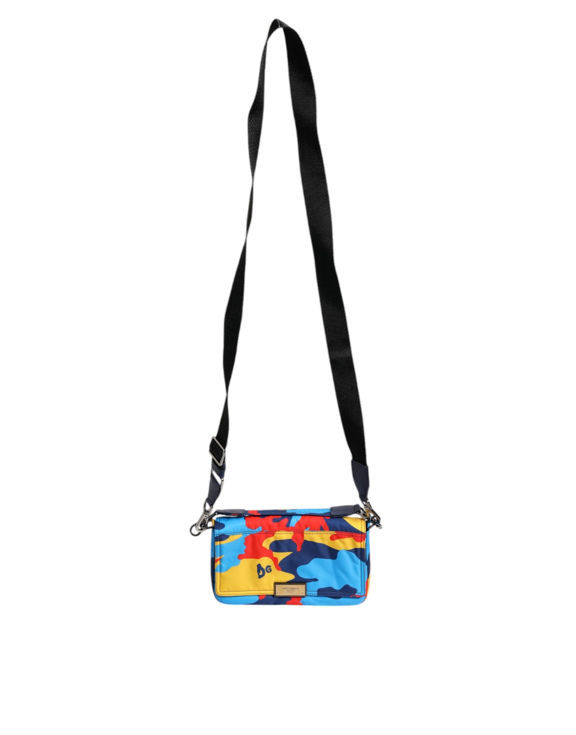 Dolce &amp;amp; Gabbana flerfärgad kamouflage nylon axelväska