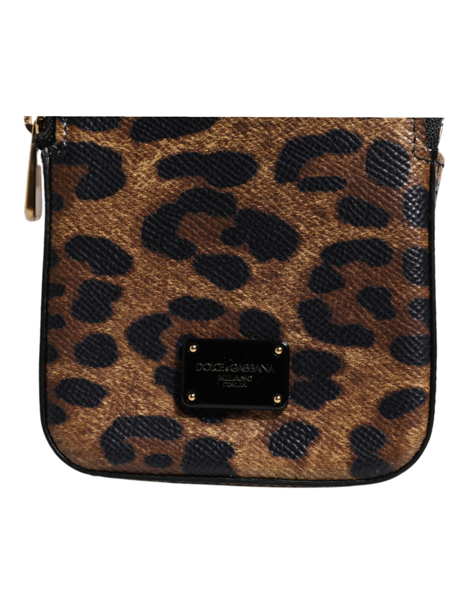 Dolce &amp;amp; Gabbana Brun Leopardmönstrad Dauphine Läderplånbok med Dragkedja