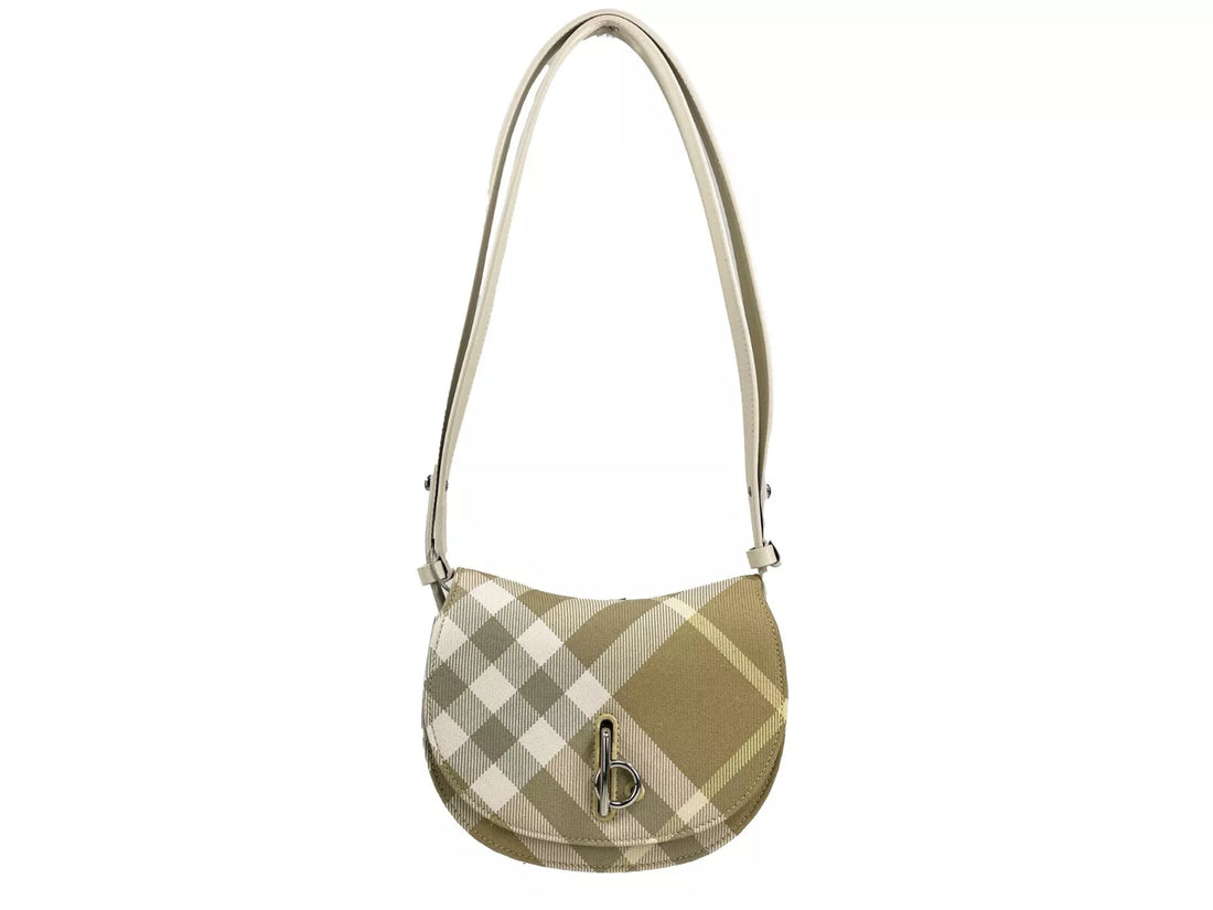 Burberry Mini Check Gunghäst Axelremsväska