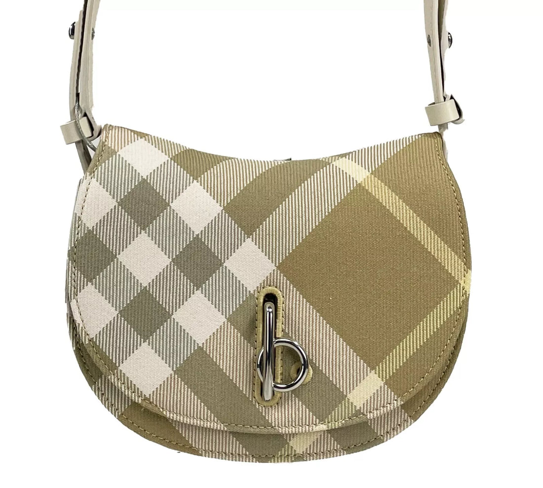 Burberry Mini Check Gunghäst Axelremsväska