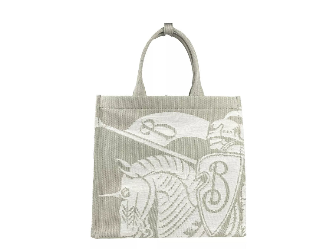 Burberry EKD Canvas Tote Bag Med Myntpåse Beige