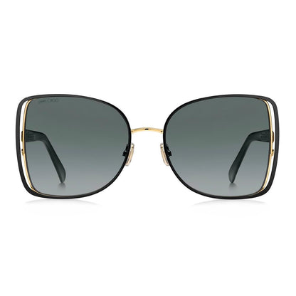 Jimmy Choo tvåfärgade metallsolglasögon