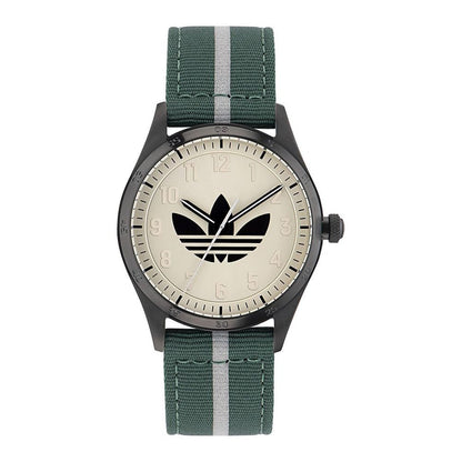 Adidas grön tygklocka