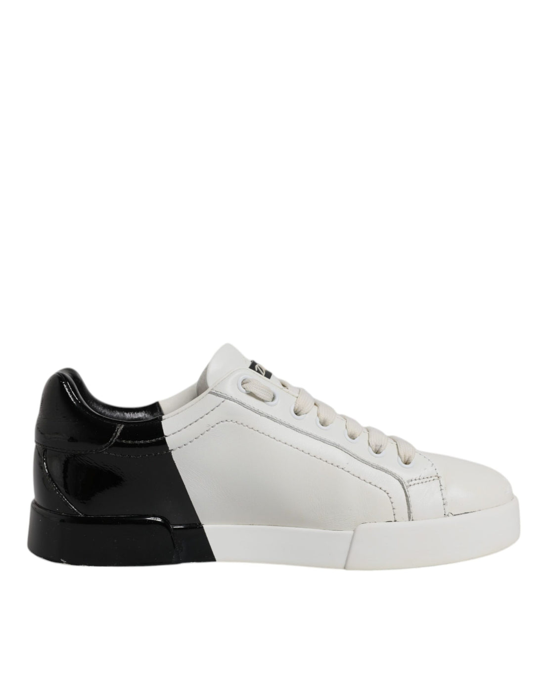 Dolce &amp;amp; Gabbana Vita Svarta Logotyp Portofino Herr Sneakers Skor