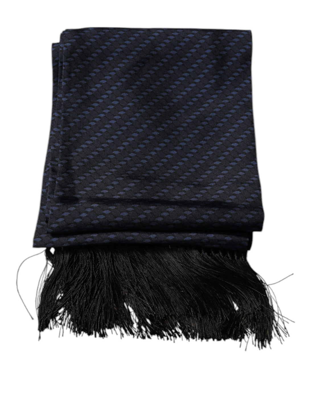 Dolce &amp;amp; Gabbana Mörkblå Fantasy Fringes Halsduk