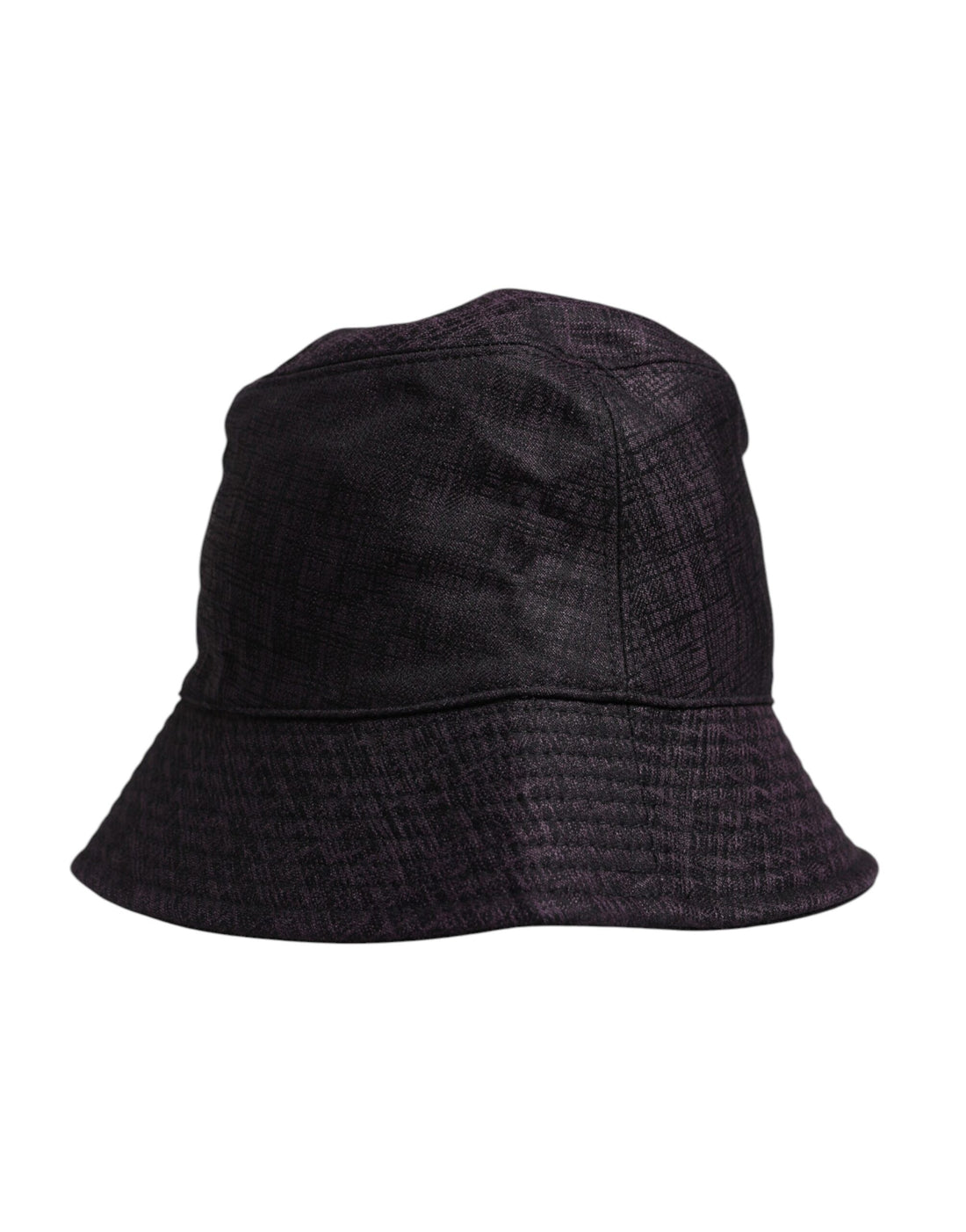 Dolce &amp;amp; Gabbana Svart Nylon Bucket Hatt med Bred Brätte