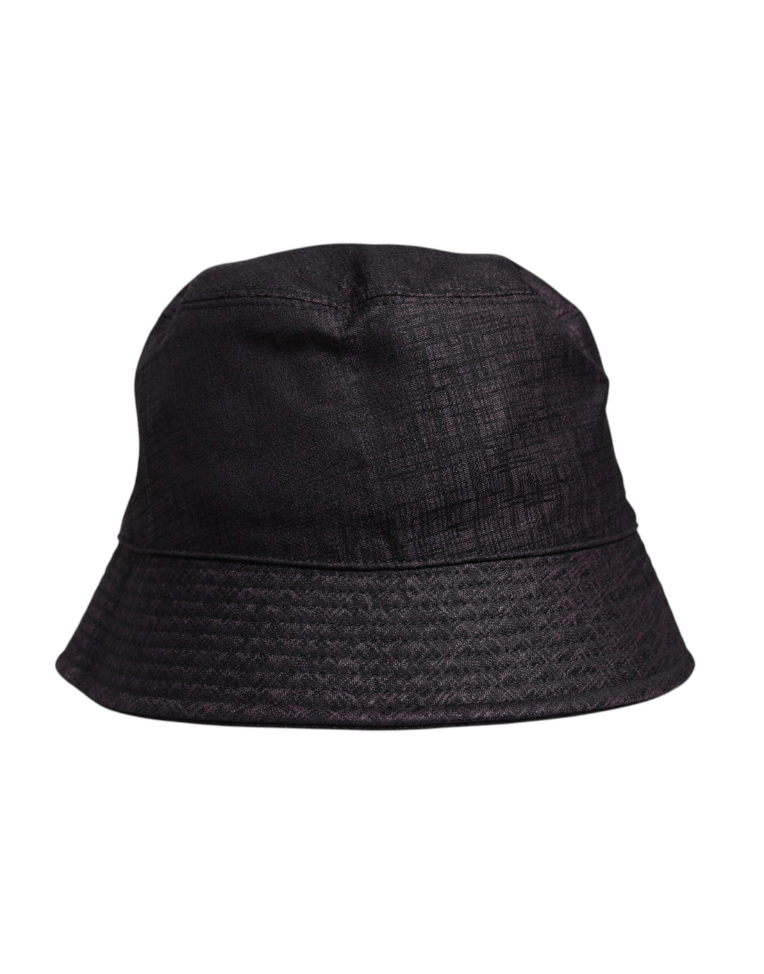 Dolce &amp;amp; Gabbana Svart Nylon Bucket Hatt med Bred Brätte