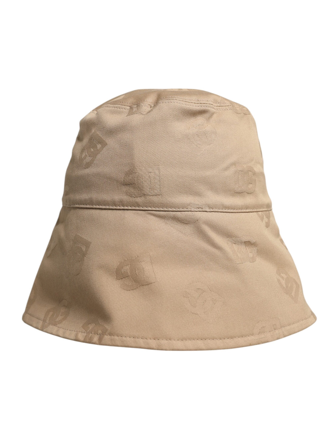 Dolce &amp;amp; Gabbana Beige Logotyp Monogram Bomull Bucket Cap