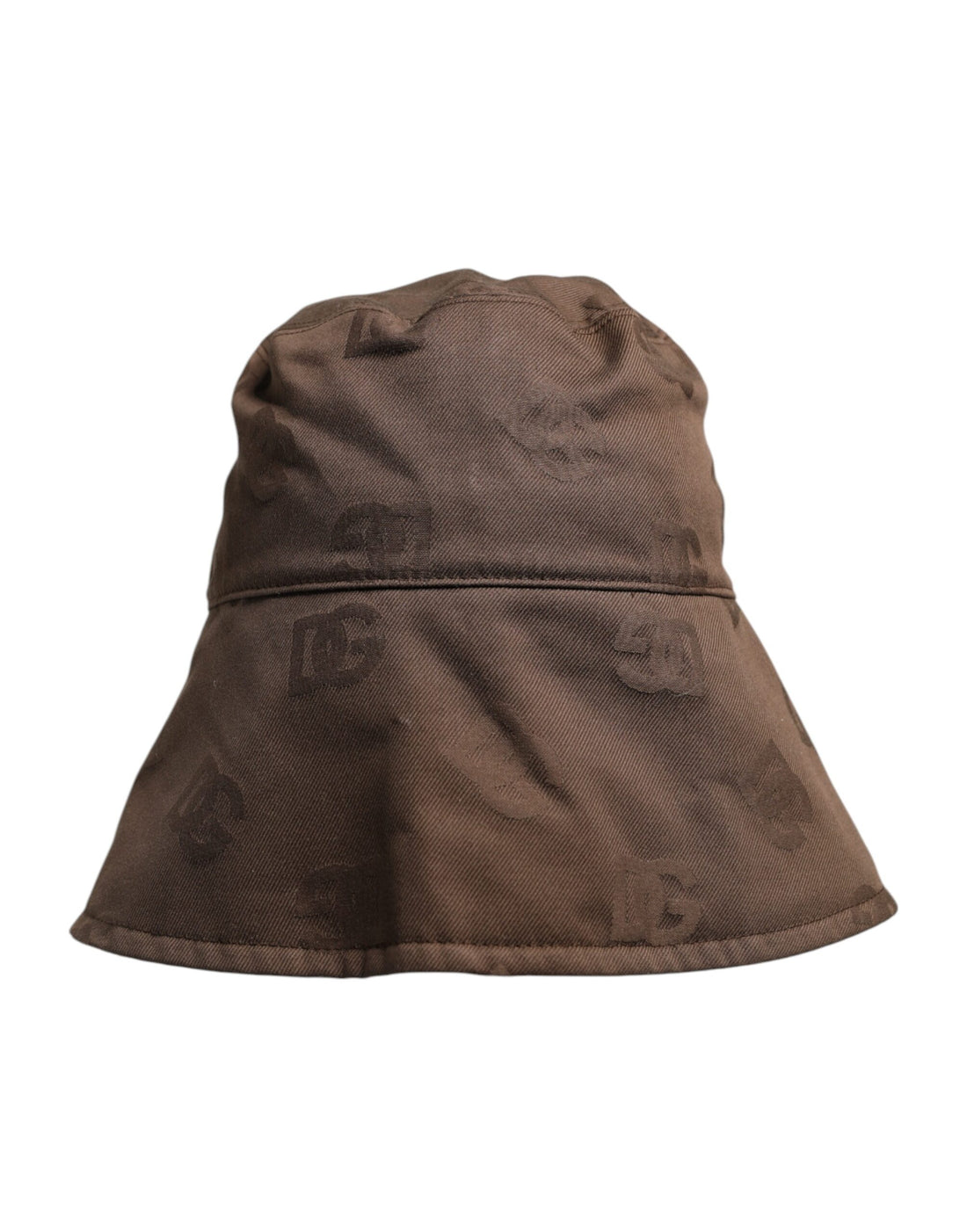 Dolce &amp;amp; Gabbana Brun Logotyp Monogram Bomull Bucket Cap