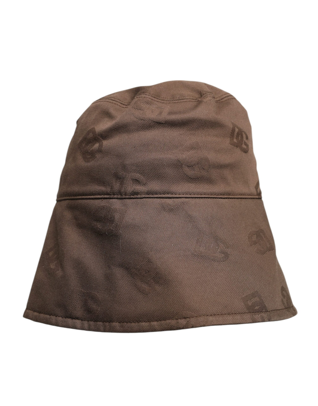 Dolce &amp;amp; Gabbana Brun Logotyp Monogram Bomull Bucket Cap