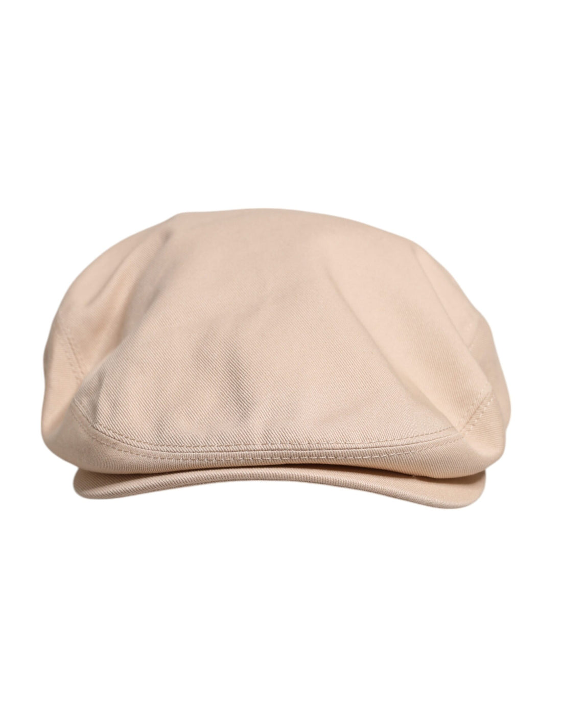 Dolce &amp;amp; Gabbana Beige Cotton Newsboy Capello Cabbie Hat