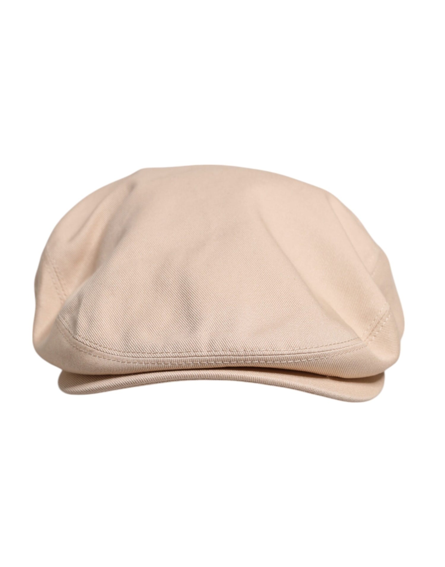 Dolce &amp;amp; Gabbana Beige Cotton Newsboy Capello Cabbie Hat