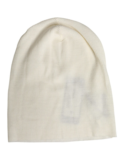 Dolce &amp;amp; Gabbana Beige Stickad Mössa i Ullblandning