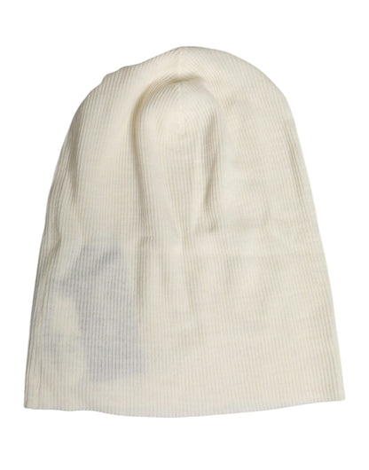 Dolce &amp;amp; Gabbana Beige Stickad Mössa i Ullblandning