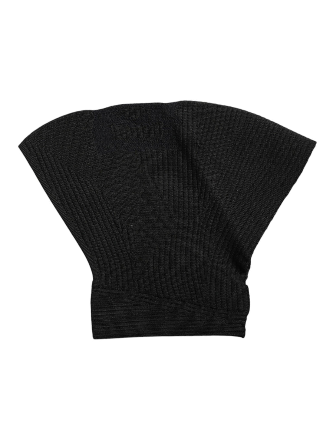 Dolce &amp;amp; Gabbana Svart Nylon Stickad Skidmask Balaklava