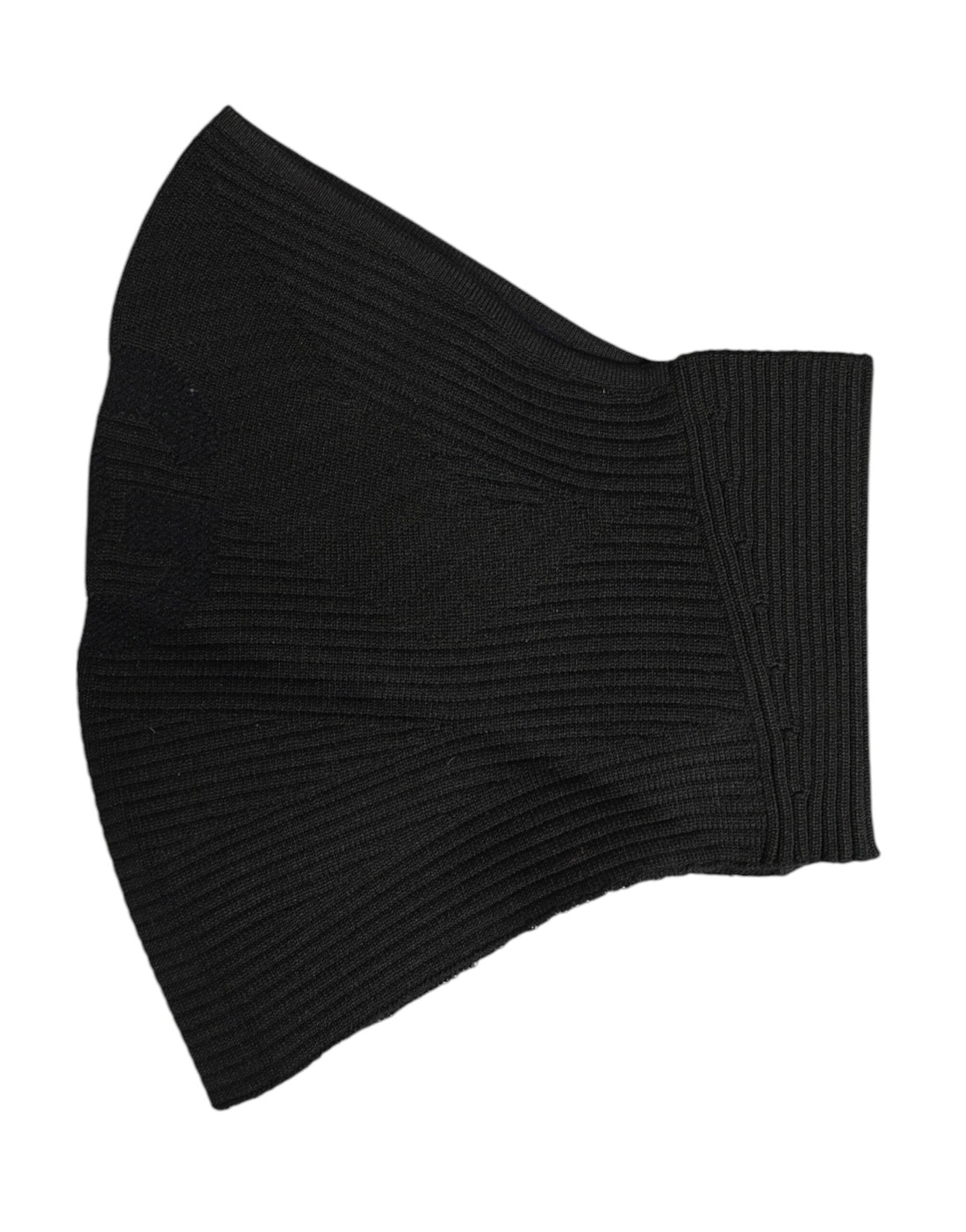 Dolce &amp;amp; Gabbana Svart Nylon Stickad Skidmask Balaklava
