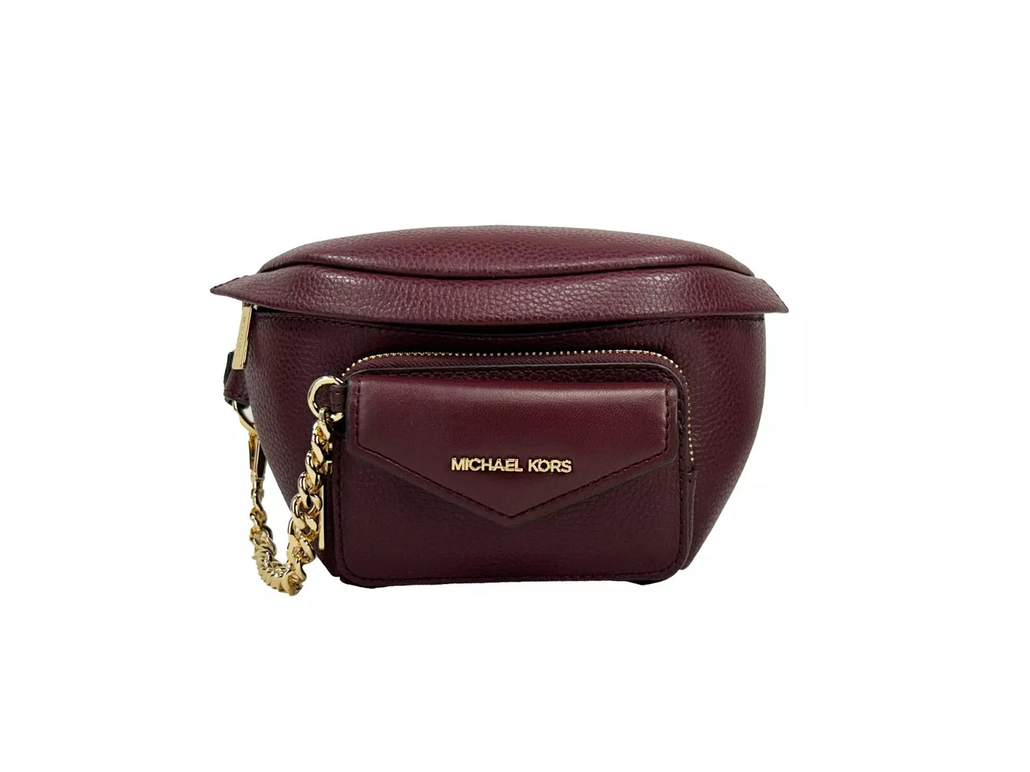 Michael Kors Läder Maise 2 i 1 Midjeväska Rödbrun