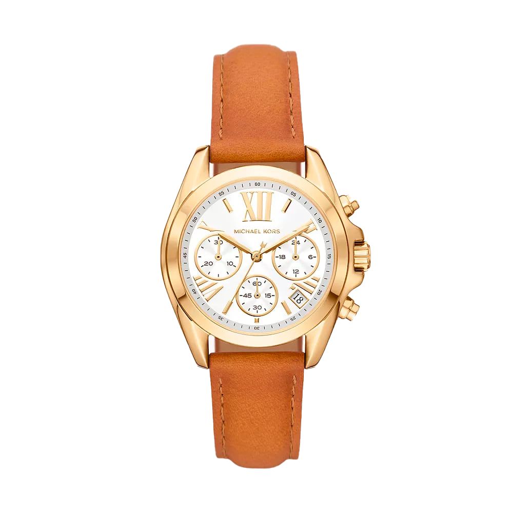 Michael Kors brun läderklocka