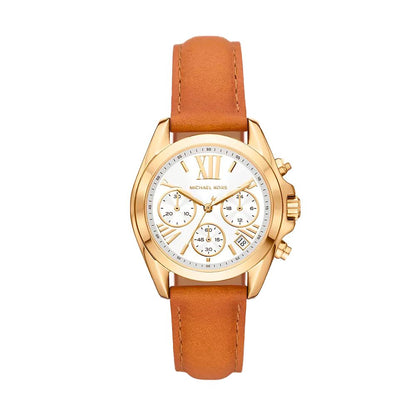 Michael Kors brun läderklocka