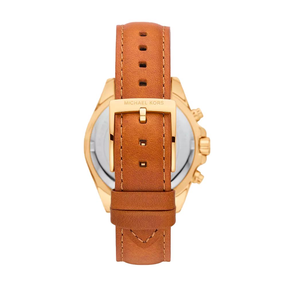 Michael Kors brun läderklocka