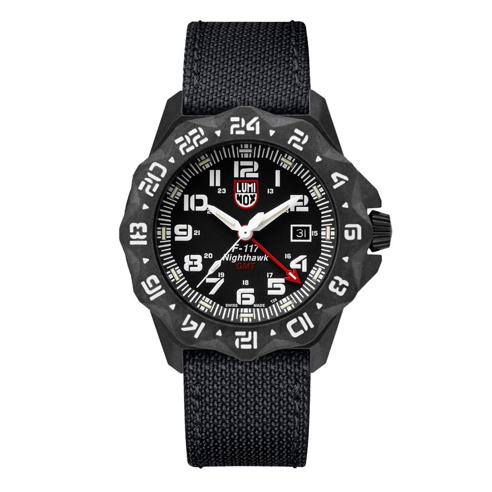 Luminox svart tygklocka