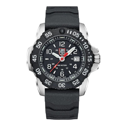 Luminox svart gummiklocka