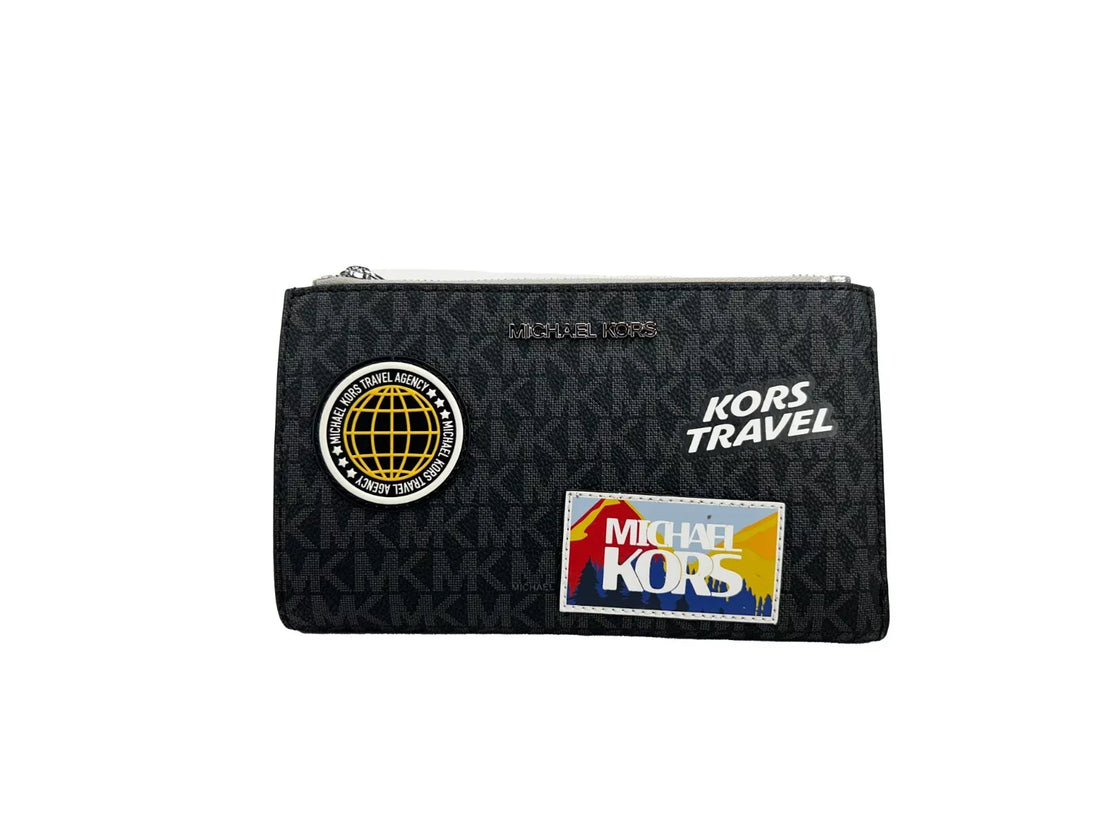 Michael Kors Jet Set Travel-plånbok med dubbel dragkedja