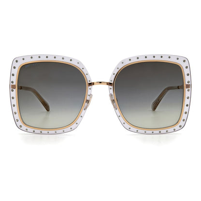 Jimmy Choo guldfärgade metallsolglasögon