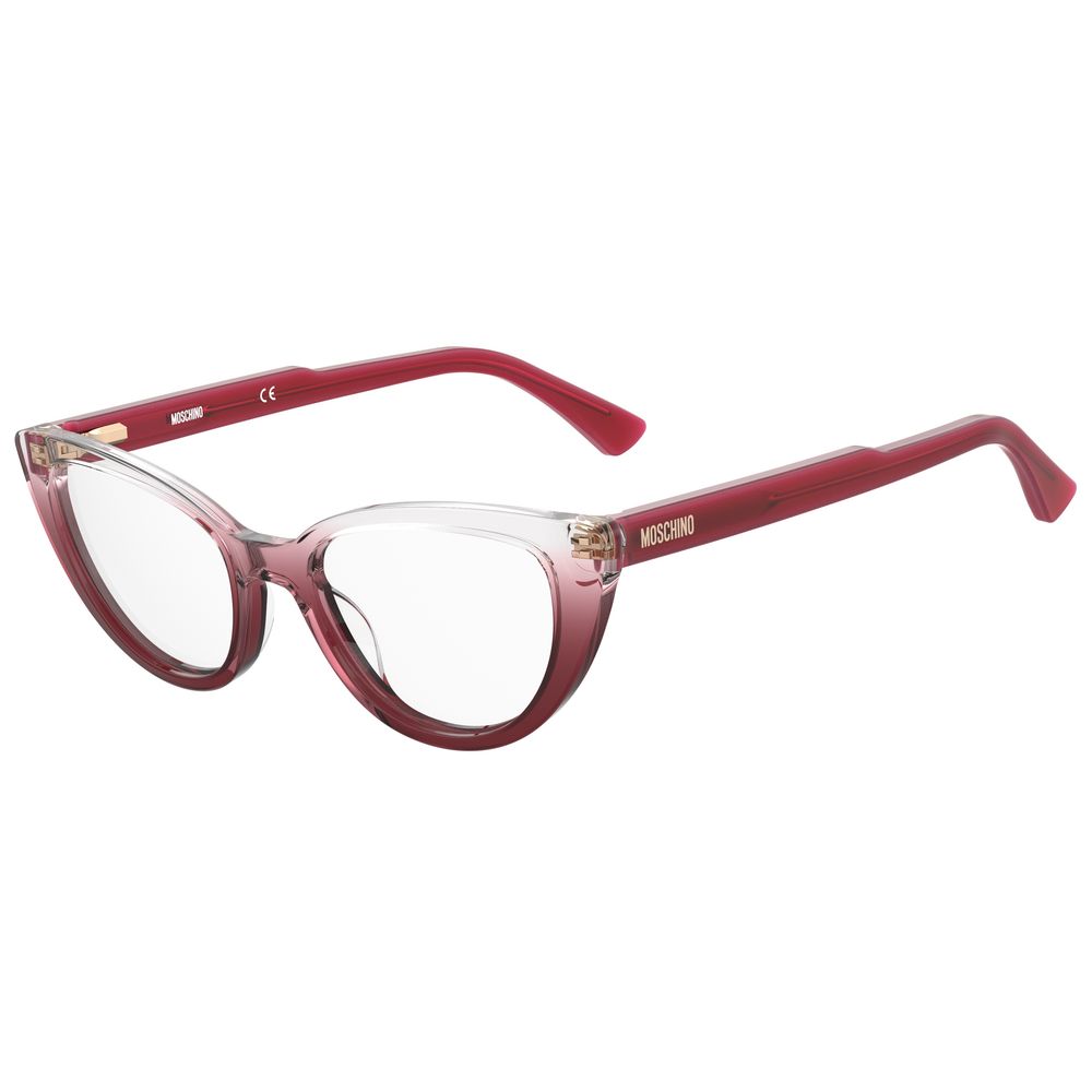 Moschino röda acetatbågar