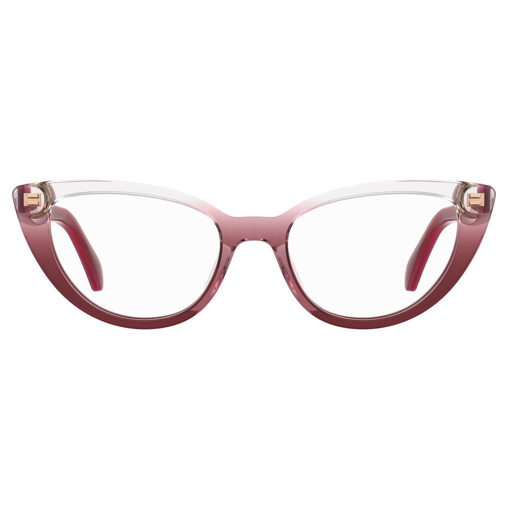 Moschino röda acetatbågar