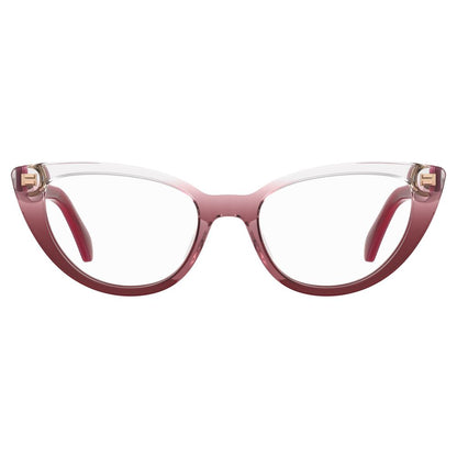 Moschino röda acetatbågar