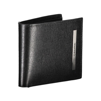 Calvin Klein svart Eco Leather herrplånbok