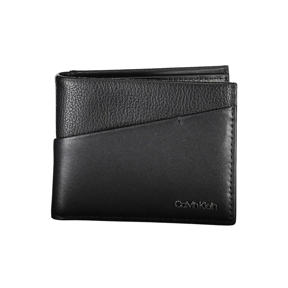 Calvin Klein svart polyesterplånbok för män