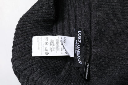 Dolce &amp;amp; Gabbana Svart Kashmir Stickad Halsduk