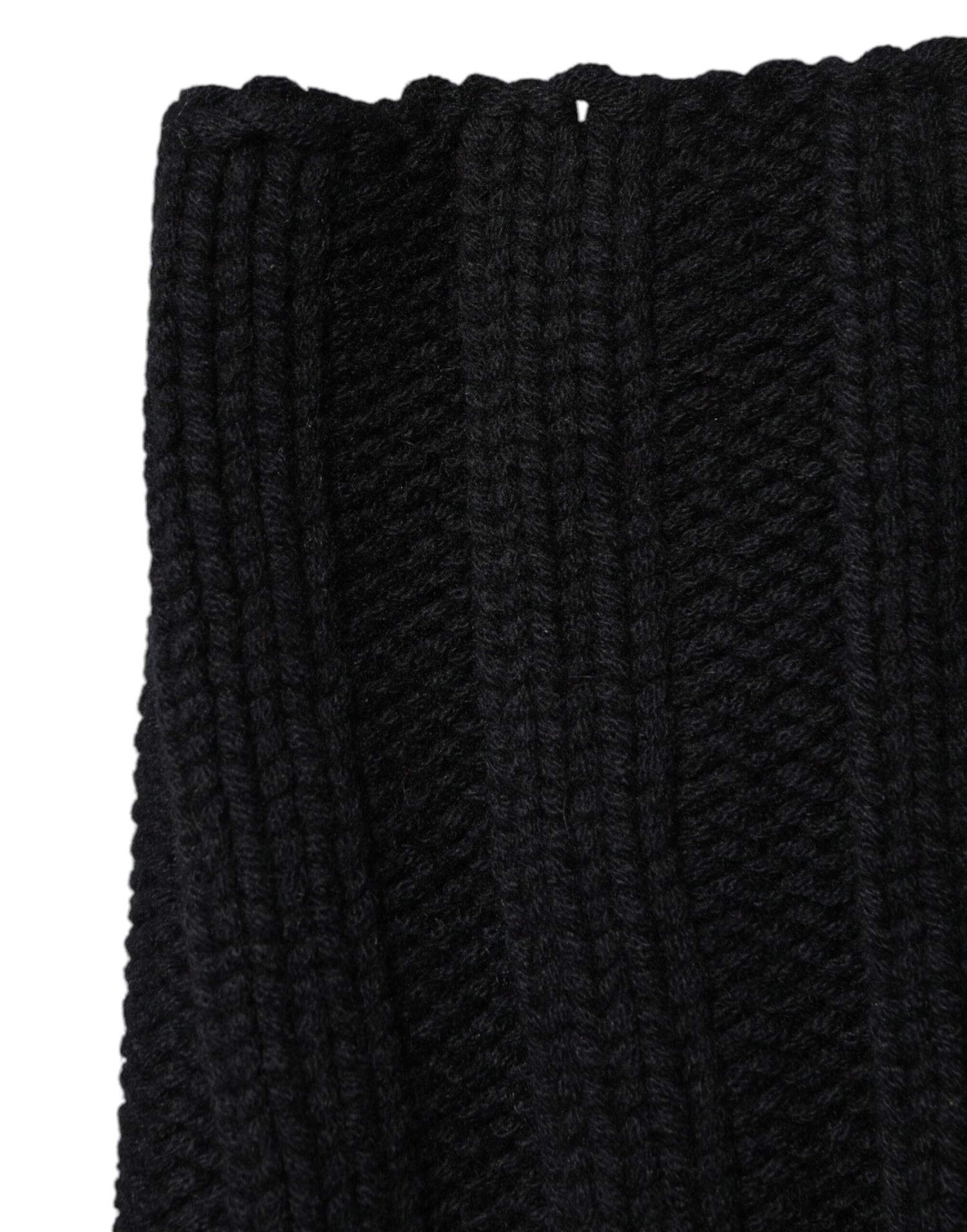 Dolce &amp;amp; Gabbana Svart Kashmir Stickad Halsduk