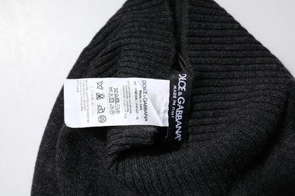Dolce &amp;amp; Gabbana Svart Kashmir Stickad Halsduk